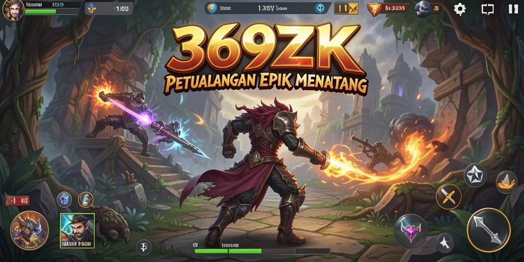 Tampilan gameplay petualangan menantang di 369ZK.