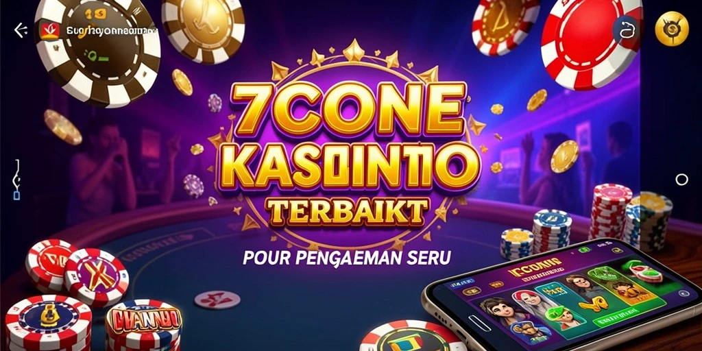 Tampilan gameplay menarik dari 7CONE dengan suasana kasino.