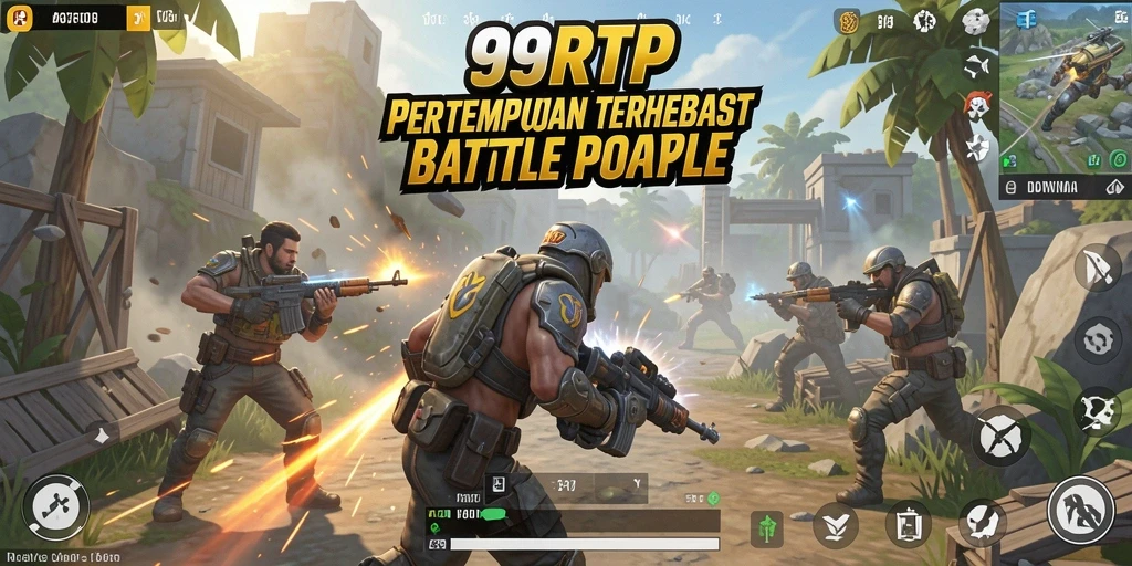 Screenshot gameplay 99RTP menampilkan aksi mendebarkan di arena Battle Royale.
