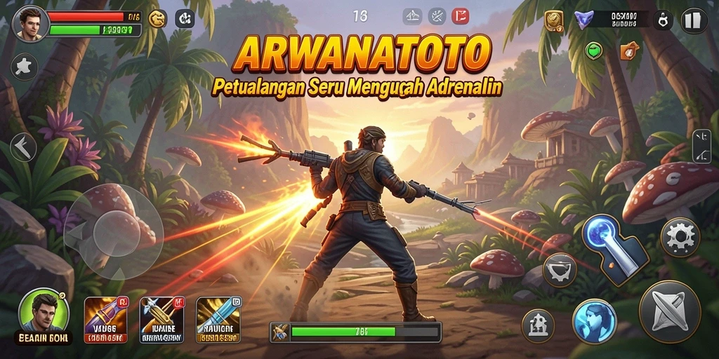 Gameplay menantang dalam ARWANATOTO yang penuh petualangan.