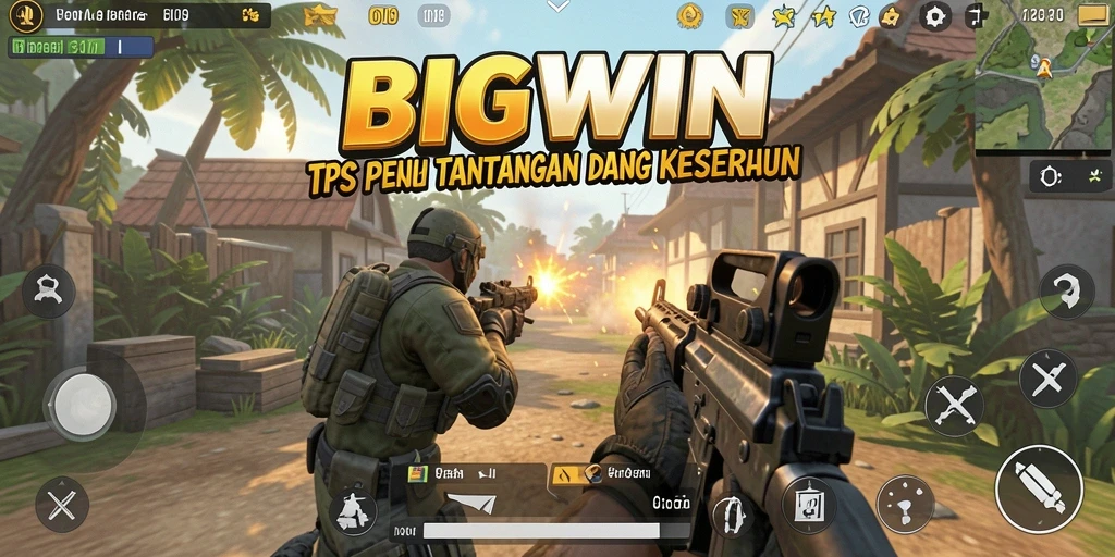 Tampilan gameplay utama dari BIGWIN dengan aksi seru TPS.