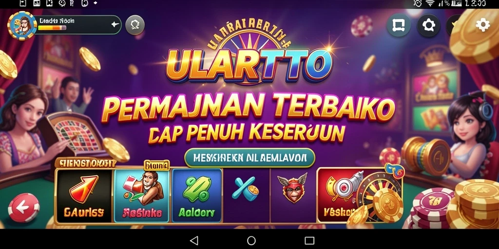 Tampilan utama gameplay ULARTOTO yang penuh aksi.