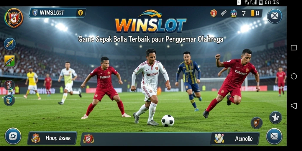 Gameplay WINSLOT menampilkan aksi sepak bola yang mendebarkan.
